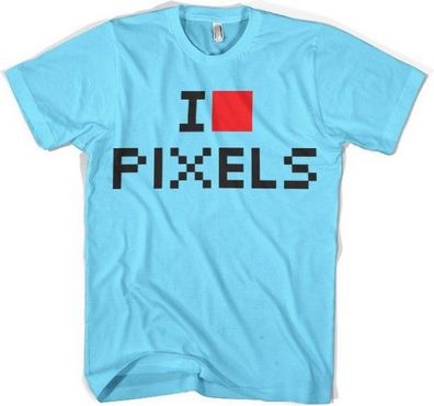 Hybris I Love Pixels T-Shirt Skyblue