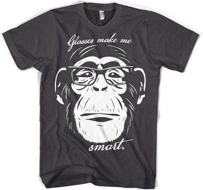 Hybris Glasses Makes Me Smart T-Shirt Dark-Grey