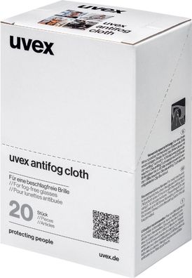 Uvex Antifog Cloth 6118010 (61180) 20 Stück