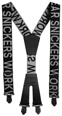 Snickers SWW Logo Hosenträger Schwarz-Stahlgrau