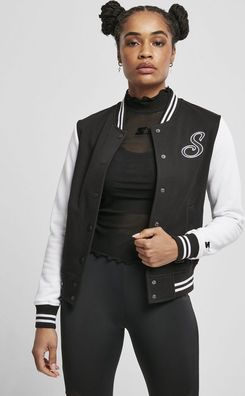 Starter Black Label Damen Jacke Ladies Sweat College Jacket Black/ White