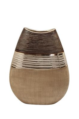 Gilde Vase flach "Bradora" H= 25,5 cm 47130