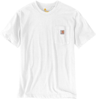 Carhartt Herren T-Shirt Workw Pocket S/ S T-Shirt White