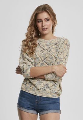 Urban Classics Damen Pullover Ladies Summer Sweater Multipastel