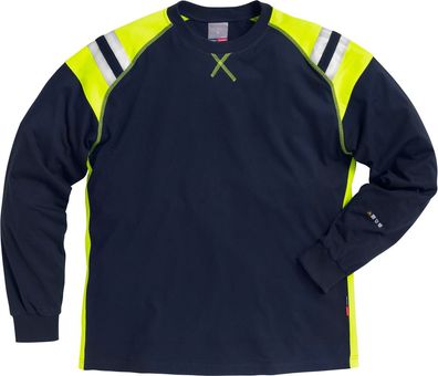 Fristads Kansas 111842-540-XL Flamestat T-Shirt, Langarm 7072 TFLH Flammschutz