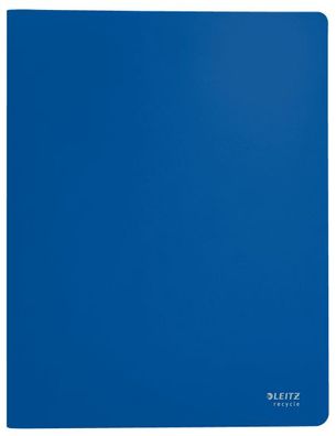 LEITZ 46760035 Recycle Sichtbuch DIN A4, 20 Hüllen blau(T)