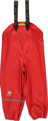 CeLaVi Kinder Regenhose Rainwear Pants Solid PU Red