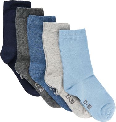 Minymo Kinder Socken Ankle Sock - Multi (5-Pack) Dark Navy