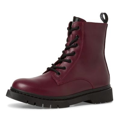 Stiefelette - Rot Leder