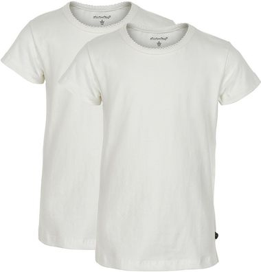 Minymo Kinder T-Shirts Basic 33 -T-Shirt (2-Pack) White