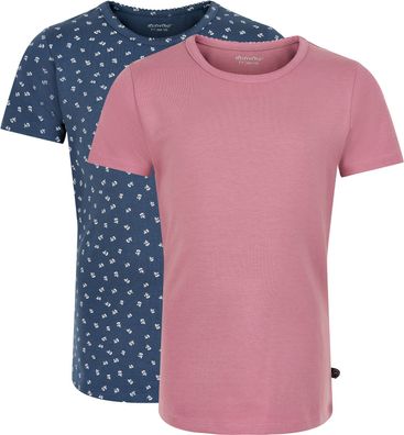 Minymo Kinder T-Shirts Basic 33 -T-Shirt (2-Pack) Mesa Rose