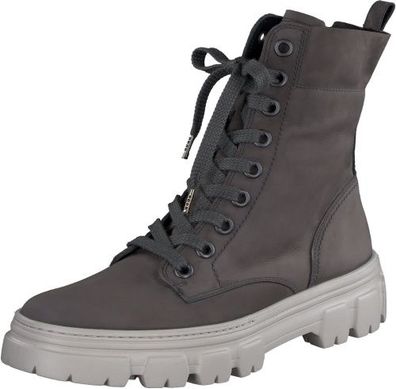 Super Soft Schnürboots - Grau Veloursleder