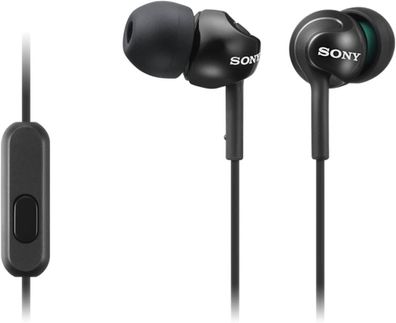 SONY In-Ear Kopfhörer kabelgebunden Stereo MDR-EX110AP schwarz