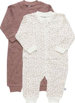 Pippi Babywear Kinder Schlafanzug Nightsuit Zipper (2er Pack) Burlwood