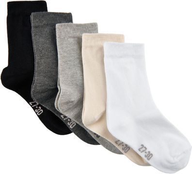 Minymo Kinder Socken Ankle Sock - Multi (5-Pack) White