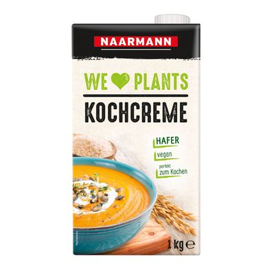 Naarmann Kochcreme Hafer vegan auf Haferbasis die Alternative 1000g