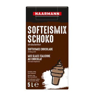 Naarmann Softeismix Schoko flüssig 5 Prozent Fett cremig 5000ml