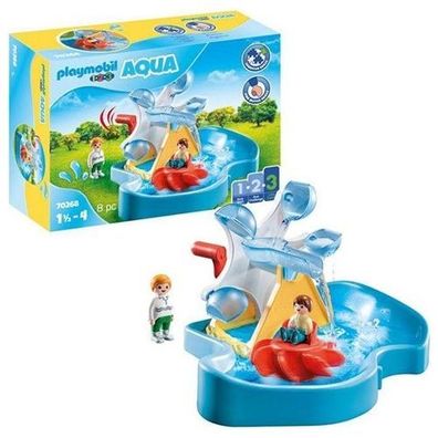 Playmobil 1•2•3 Aqua Wasserrad mit Karussell 38x28x12,5cm ab 18 Monate