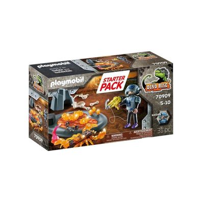 Playmobil Dino Rise 70909 Starter Pack Kampf gegen den Feuerskorpion