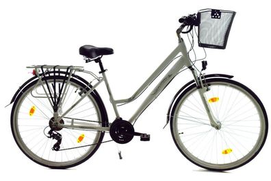 28 Zoll Alu Damen Herren City Trekking Fahrrad Rad Bike STVO AFA Weiß