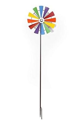 Windrad "Regenbogen", Gartenstecker Maße: ca. Ø 30 cm, GH 120 cm