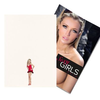 Kalender 2024 Pin up Sexy Girls Erotikkalender in DIN A4 Mappe Red Dessous Girl