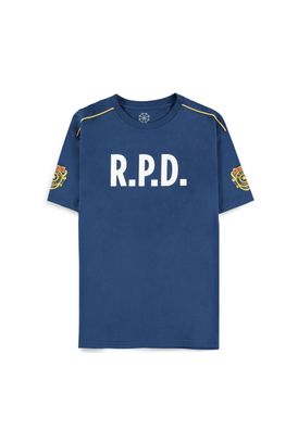 Resident Evil - R.P.D. Novelty - Short Sleeved T-Shirt Blue