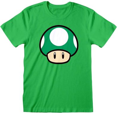 Nintendo Super Mario - 1-UP Mushroom T-Shirt Green