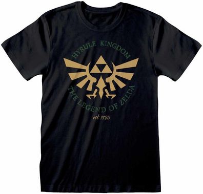 The Legend of Zelda Hyrule Kingdom Crest (Unisex) T-Shirt Black