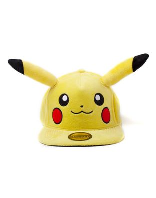 Pokémon Cap Pokémon - Pikachu Plush Snapback Yellow