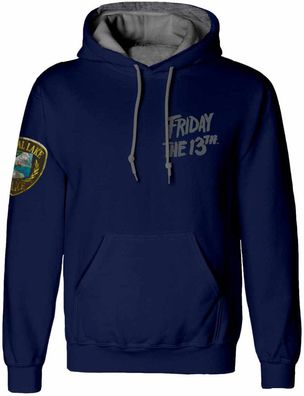 Friday The 13th - Crystal Lake Police (Unisex Pullover Hoodie) Hoodie Navy