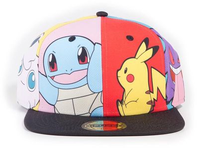 Pokémon Multi Pop Art Snapback Cap in Multicolor