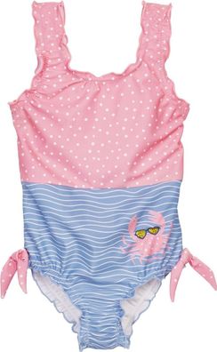 Playshoes Kinder UV-Schutz Badeanzug Krebs Blau/ Pink