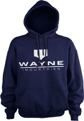 Batman Wayne Industries Logo Hoodie Navy