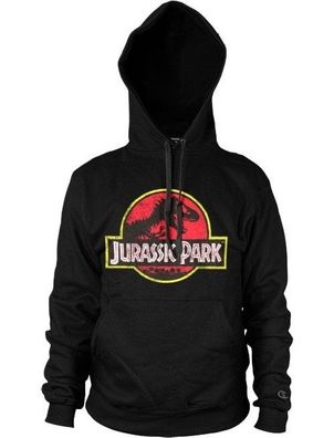 Jurassic Park Distressed Logo Hoodie Black