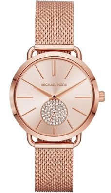 Michael Kors Portia MK3845 Rose Gold Damenuhr 36mm NEU