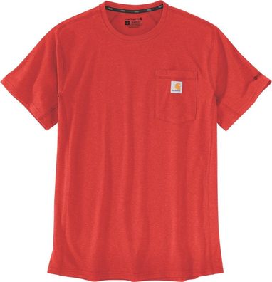 Carhartt Force Flex Pocket T-Shirts S/ S Red Barn Heather