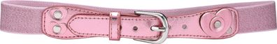 Playshoes Kinder Elastik-Gürtel Glitter mit PU-Spitze Pink