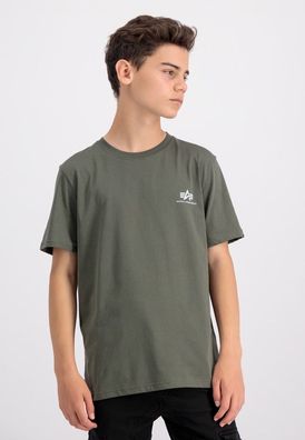 Alpha Industries T-Shirt Basic T Small Logo Kids/ Teens Dark Olive
