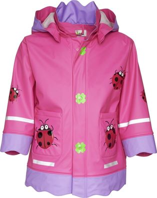 Playshoes Kinder Regen-Mantel Glückskäfer Pink