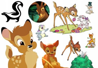 Kindertattoo Bambis Märchen Kindertattoos Abwaschbar Geburtstag Wasserfest Tattoo 1