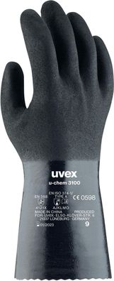 Uvex Schutzhandschuhe U-Chem 3100 60968 (60968) 10 Paar