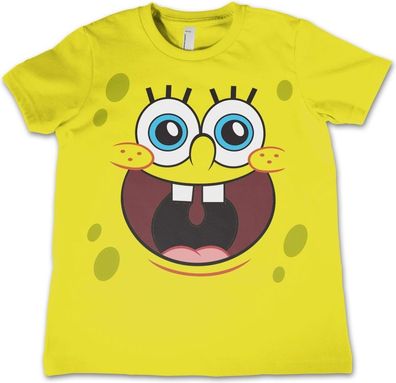 SpongeBob SquarePants Sponge Happy Face Kids T-Shirt Kinder Yellow