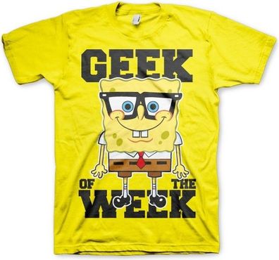 SpongeBob SquarePants Geek Of The Week T-Shirt Yellow