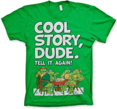 Teenage Mutant Ninja Turtles TMNT Cool Story Dude T-Shirt Green