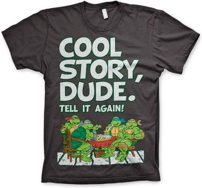Teenage Mutant Ninja Turtles TMNT Cool Story Dude T-Shirt Dark-Grey