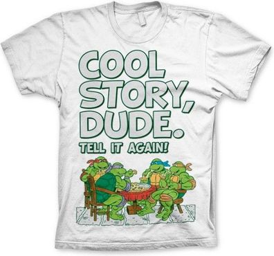 Teenage Mutant Ninja Turtles TMNT Cool Story Dude T-Shirt White
