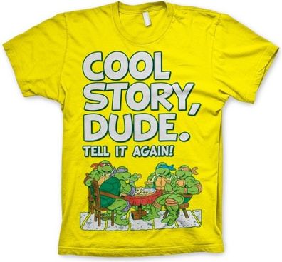 Teenage Mutant Ninja Turtles TMNT Cool Story Dude T-Shirt Yellow