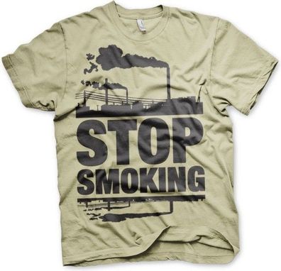 Hybris Stop Smoking T-Shirt Khaki