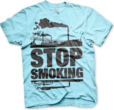 Hybris Stop Smoking T-Shirt Skyblue